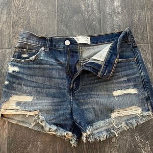 Abercrombie & Fitch High Rise Denim Short